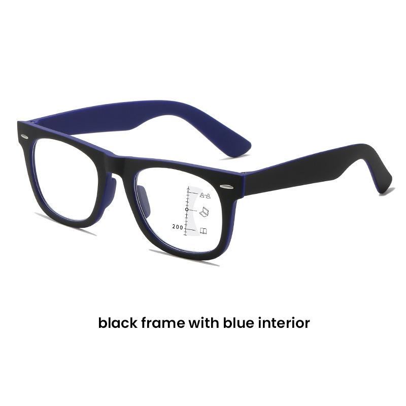 New Progressive Multifocal Reading Glasses Far and Near Dual-purpose Presbyopia Glasses High-definition Anti Blue Light Glasses