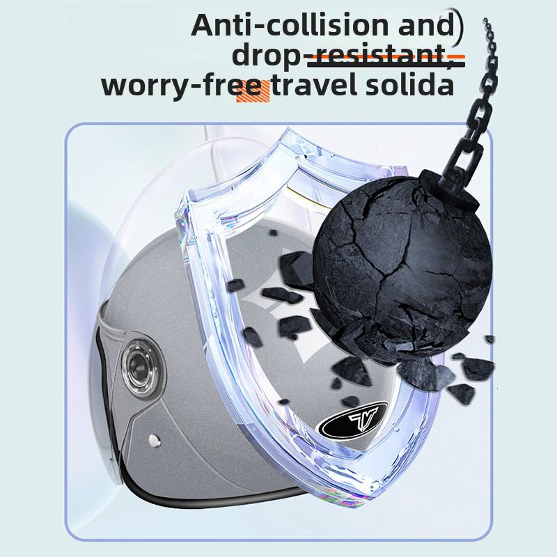 3C Certified Electric Motorcycle Helmet: Unisex Half Helmet for All Seasons, Provides Summer Ventilation and Winter Warmth