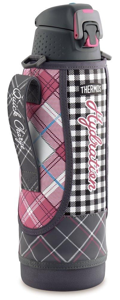 Термос для воды, спортивная бутылка с вакуумной изоляцией, серая клетчатая, только для холодного хранения GGM 1,5 л FFZ-1502F