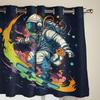 Sporty Astronaut Skateboard Window Curtains for Living Room Bedroom Curtain Modern Kitchen Blinds Drapes Curtains