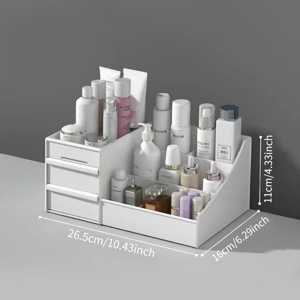 Cosmetic Organizer: Large Desktop Drawer for Makeup & Lipstick, Perfect for Dorms