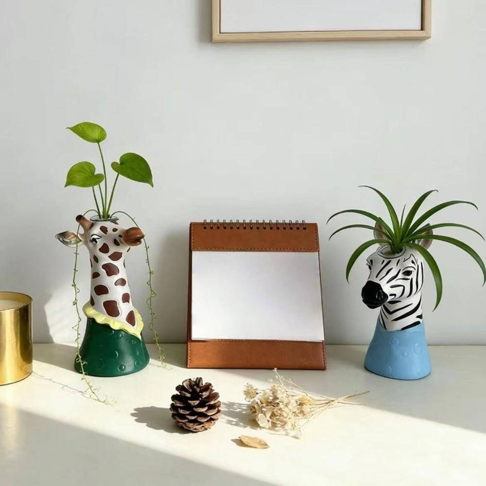 Floral Arrangement Animal Vase Modern Giraffe Vase Creative Art Vase  Living Room Decor