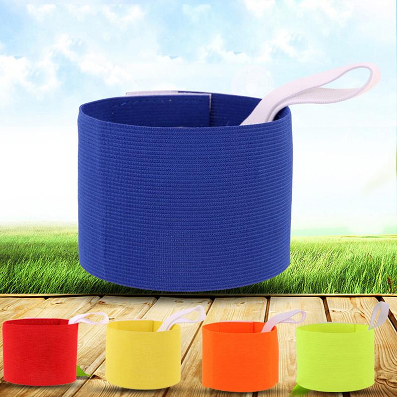 2023 High Quality Colorful Anti-Off Professional Football Soccer Captain Armband Player Arm Band Adjustable Armband