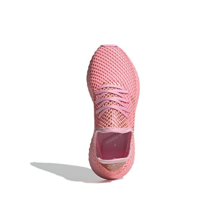 adidas Originals Deerupt Runner Повседневные кроссовки с низким верхом для бега Женские кроссовки Розовое золото EF5386