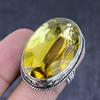 Citrine Gemstone Handmade 925 Steling Silver Gift Jewelry Ring Size 9 P0v92
