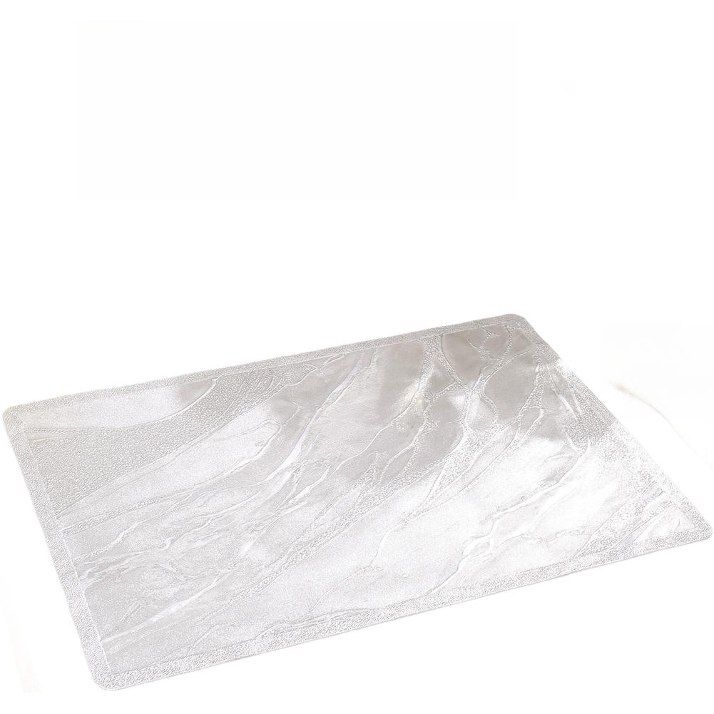 Waterproof Oil Resistant PVC Table Mats with Non Slip Backing Set of 6 Contemporary Rectangle Placemats for Dining