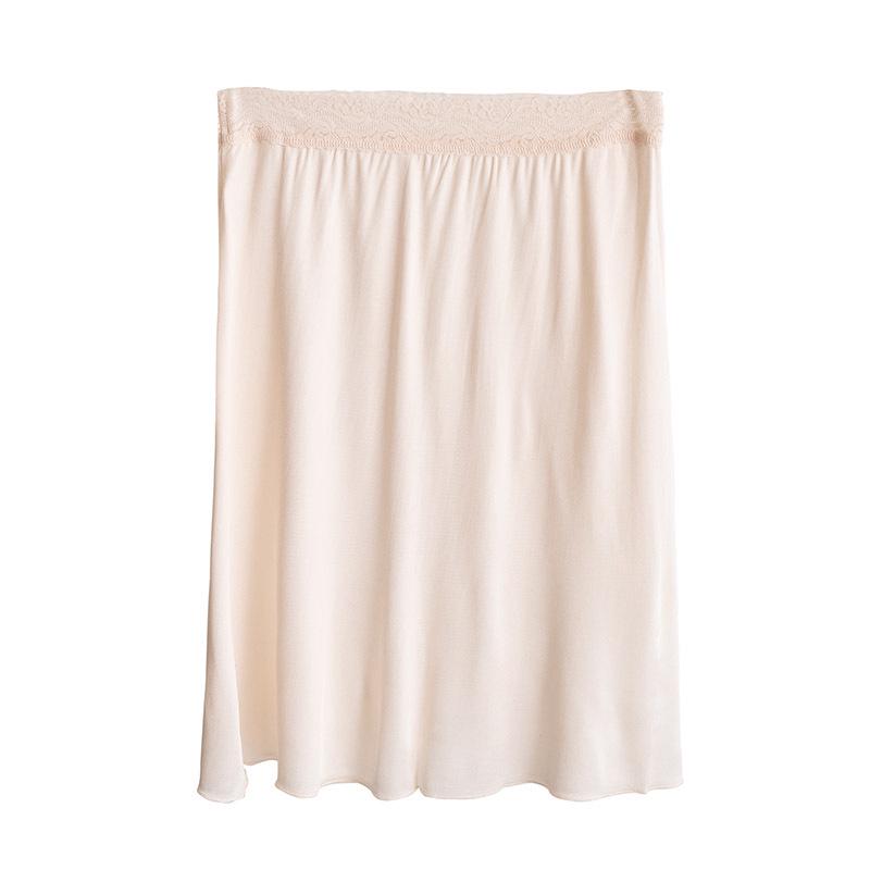 Женская подъюбник-слип ночная сорочка Guolian из тутового шелка с кружевной отделкой (Защита от экспозиции)