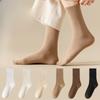 Female Spring and Autumn Colored Cotton Without Bone In The Tube Cotton Socks