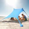 1.6/2M Beach Canopy Tent Pole Aluminum Alloy Shelter Tarp Pole  For Camping Party