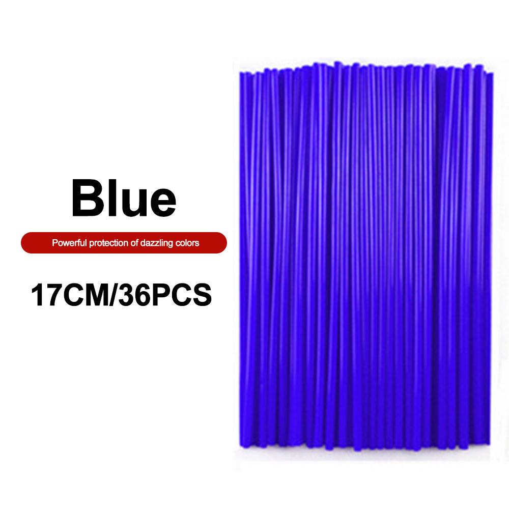 36 шт. универсальные чехлы для спиц велосипеда, защитные чехлы для спиц мотоцикла, велосипеда для бездорожья, трубки, украшения для велосипеда 17/24 мм