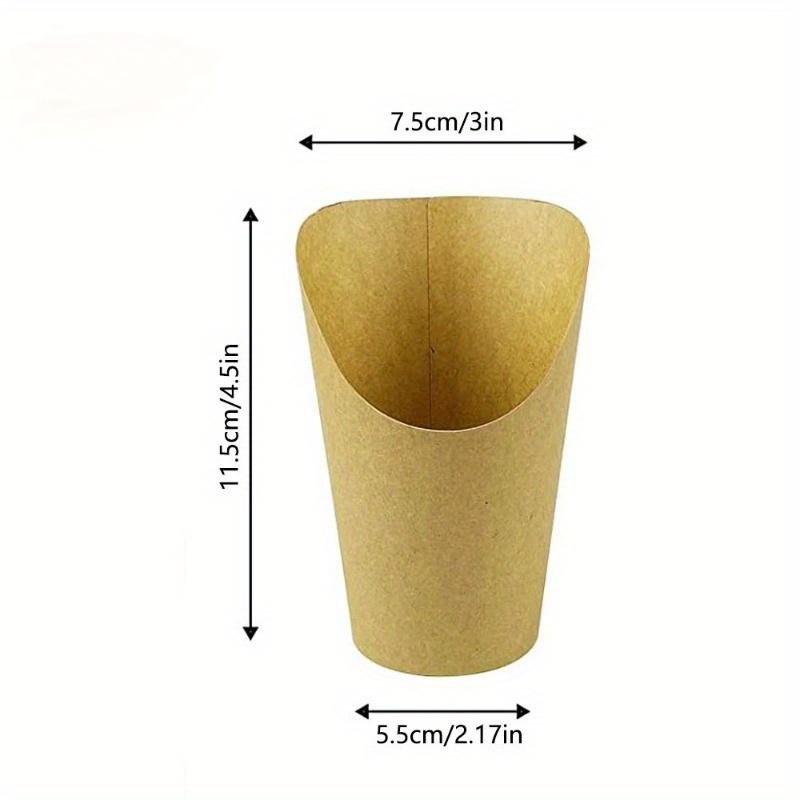 50pcs Multi-Use Disposable Paper Cups Eco-Friendly, Sturdy Design for Snacks, Desserts Parties Ideal for French Fries, Cupcakes