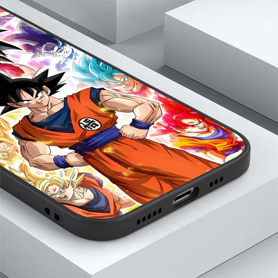 Чехол для телефона Dragon Ball Фриза Сон Гоку Мягкий Задняя крышка для Apple iPhone 16 Pro Max 16+ 15+ 12 X XR 16e 13 Mini 14 15 Plus