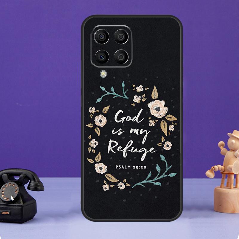 Jesus God Bible Quotes Case For Samsung Galaxy M55 M35 M15 M56 M36 M16 M06 M31 M13 M33 M53 M12 M32 M52 M14 M34 M54
