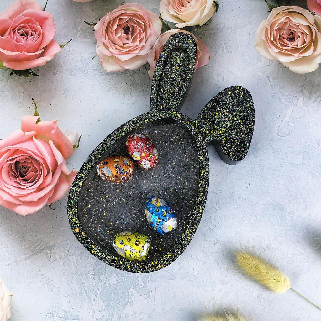 Креативная силиконовая формовка для подноса Кроличьи ушки Легко извлекаемые формы Силиконовые формы для поделок Подходят для домашних проектов