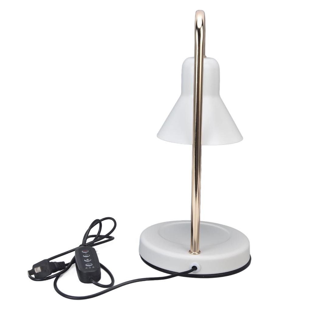 Лампа-свеча с подогревом, 3 уровня, регулировка яркости, металлическое покрытие, GU10, лампочка-свеча