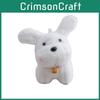 Cute White Dog Plush Toy With Sound For Gift And Collection