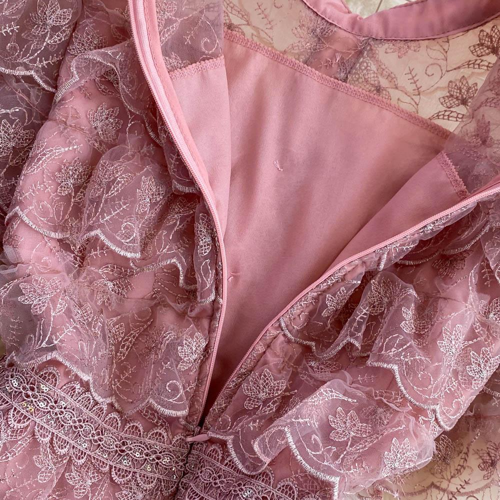 RUGOD Летнее светлое роскошное платье в дворцовом стиле в стиле ретро с кукольным воротником и высокой талией, тонкое кружевное платье трапециевидной формы, женское