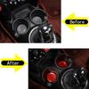 Red Carbon Fiber Car Cup Holder Pad Water Cup Mat For BMW Mini Cooper 2014-21
