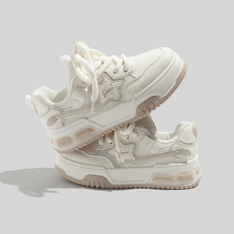 Кеды Beier Xingxing оптом дышащая сетка корейская версия платформа белые туфли B1206