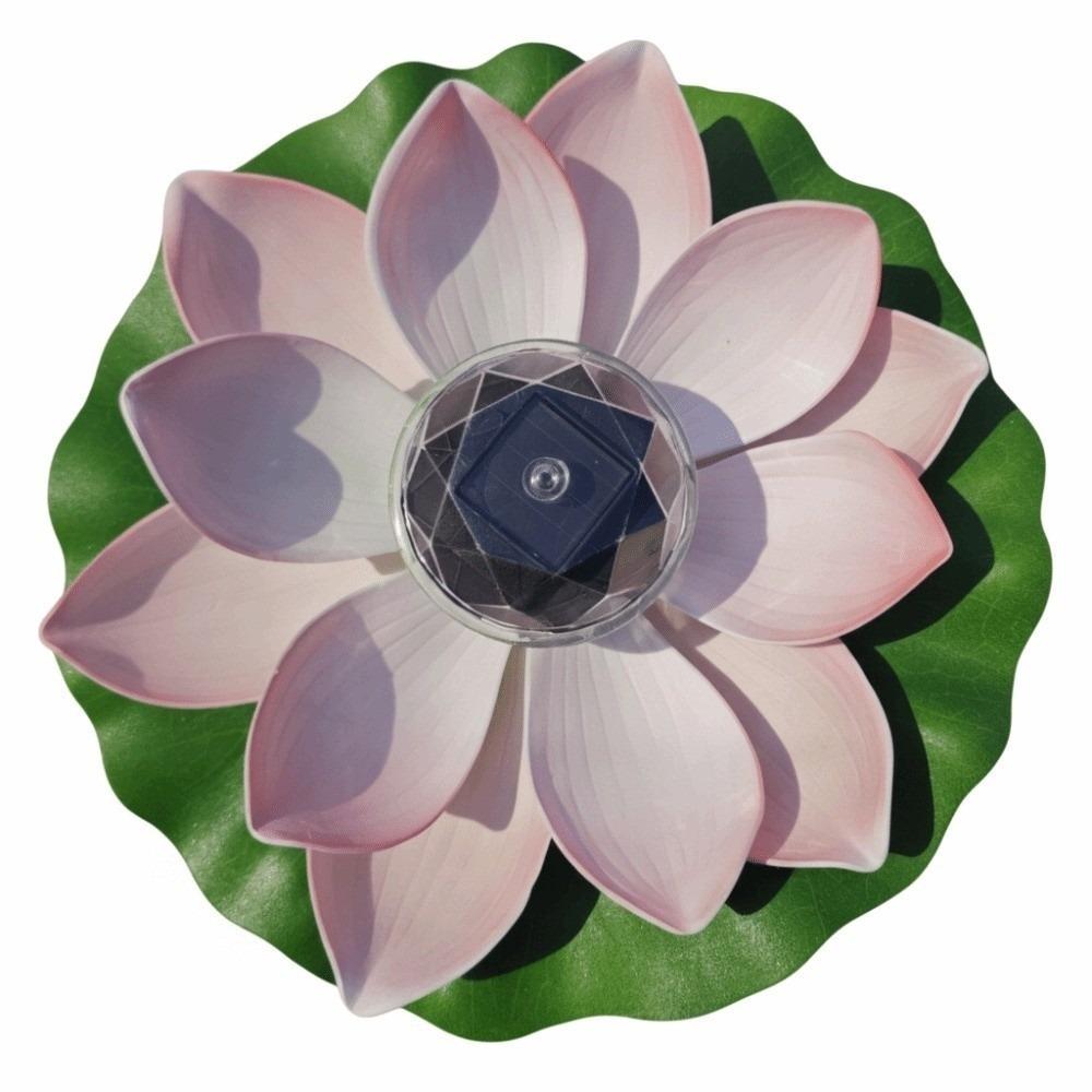 RGB Solar Floating Lotus Light 7 Color Changing Lotus Night Lamp Decor Water Floating Lamp Pool