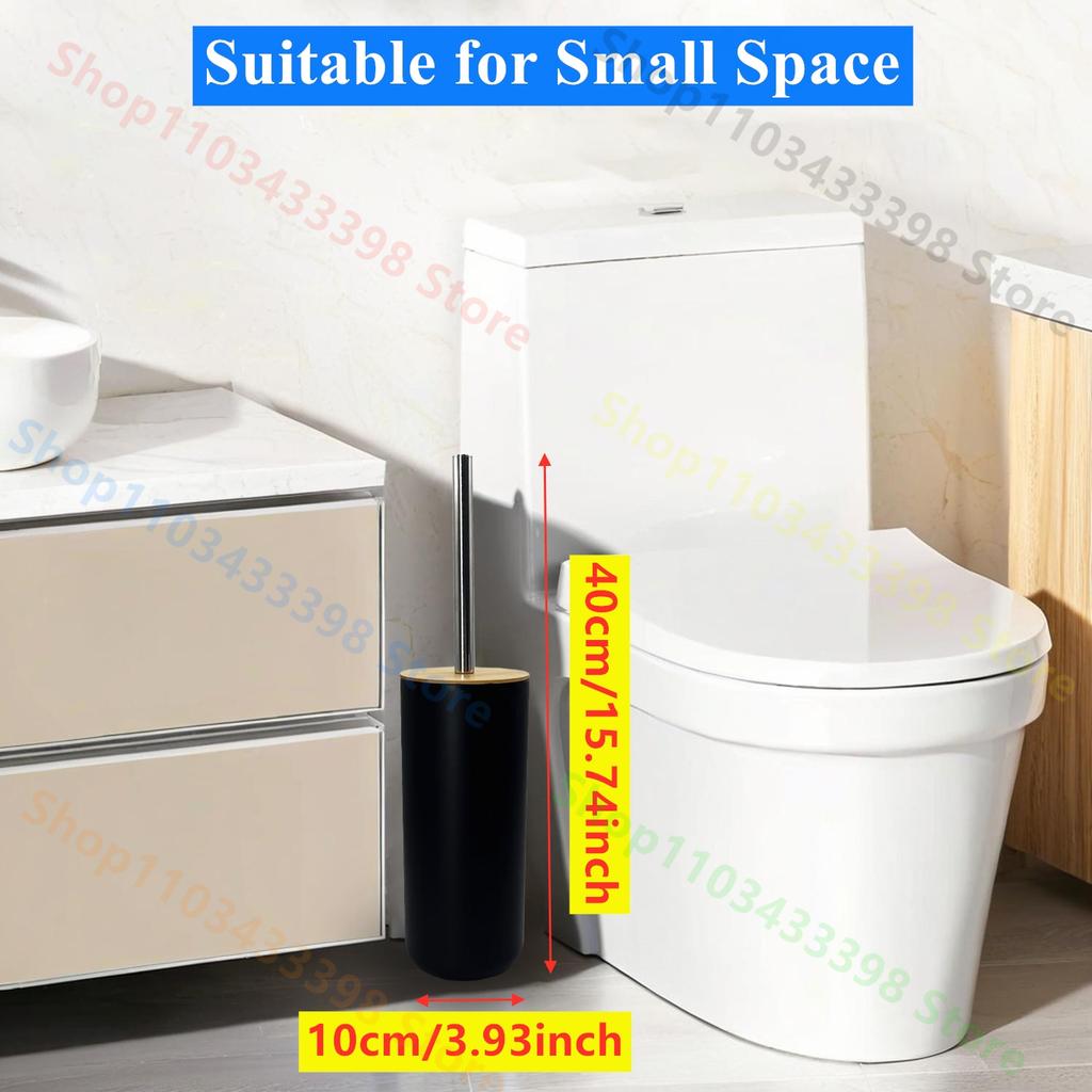 Туалетный ершик с длинной ручкой Пластик Прочный Щетка для чистки Декор для дома Аксессуары для ванной комнаты Съемная Белый Черный Серый Ершик для туалета