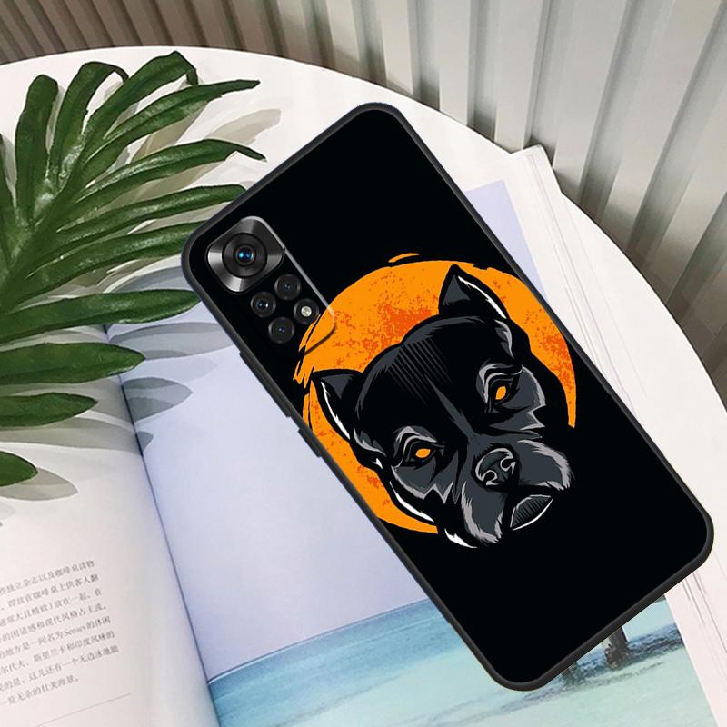 Pit Bull Lovely Dog Pitbull Phone Case For Xiaomi Redmi Note 12 11 10 8 9 Pro Note 9S 10S 11S Redmi 9C 12C 9T 10C Cover