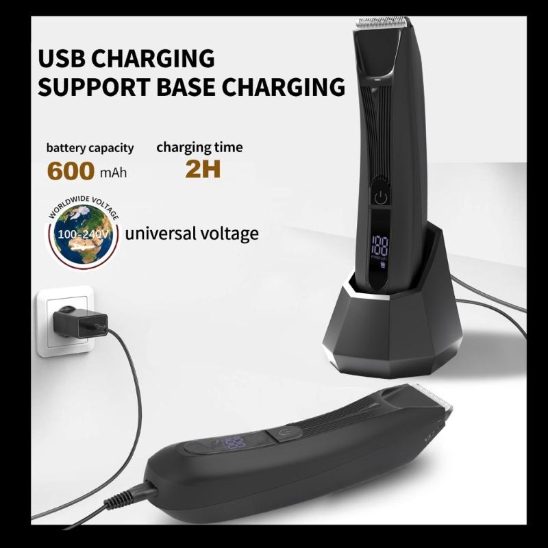 Уход за телом электрическая интимная бритва для мужчин интимный триммер для волос в паховой области и лобковых волос водонепроницаемый влажный/сухой