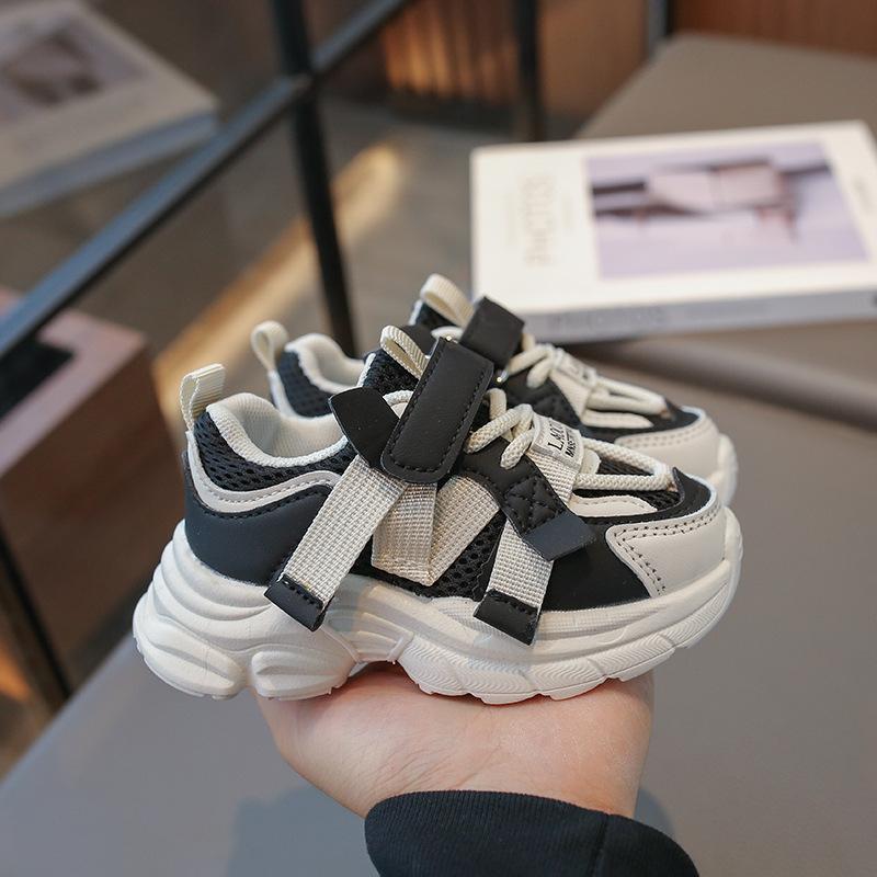 Children's dad shoes2026Spring new casual mesh shoes for boys and girls, breathable running shoes for toddlers and young boys