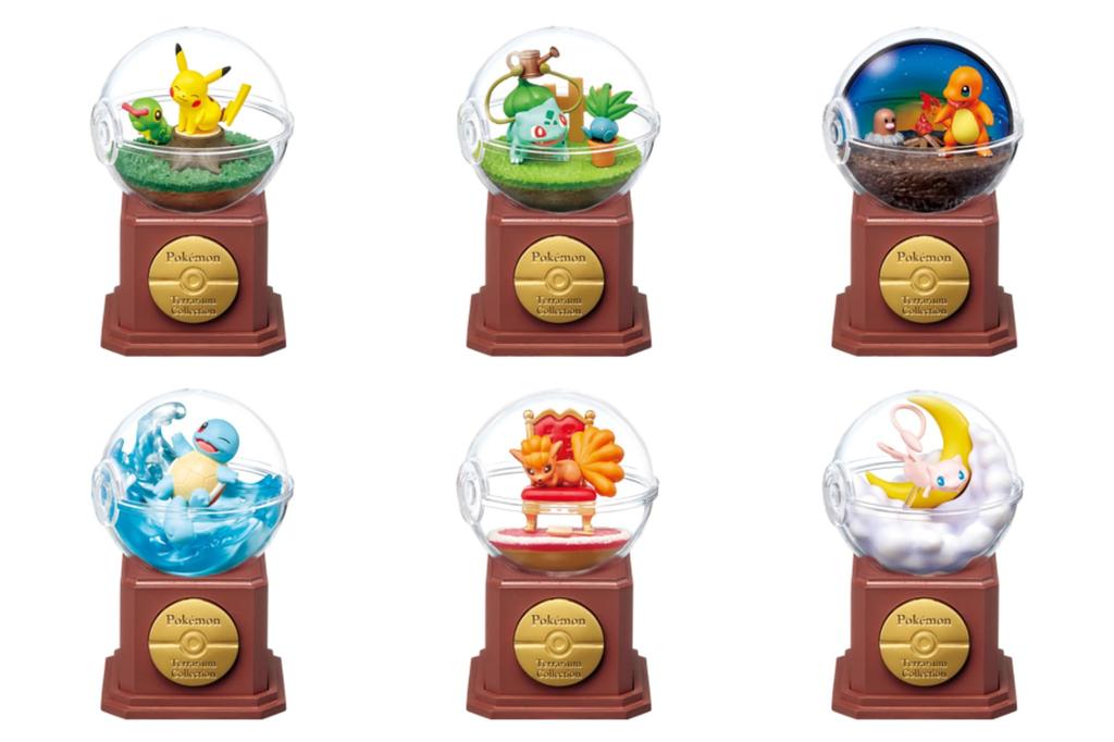 RE-MENT Pokémon Terrarium Collection 10 Box Set (6 Types, 6 Pieces)