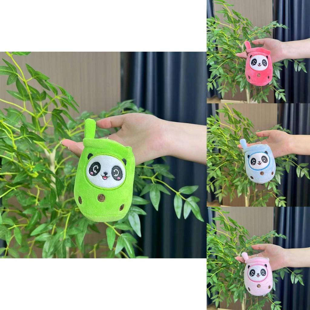 Panda Plush Adorable Cup Keychain Doll Soft Toy For Girls Birthday Gift Accessory Cute