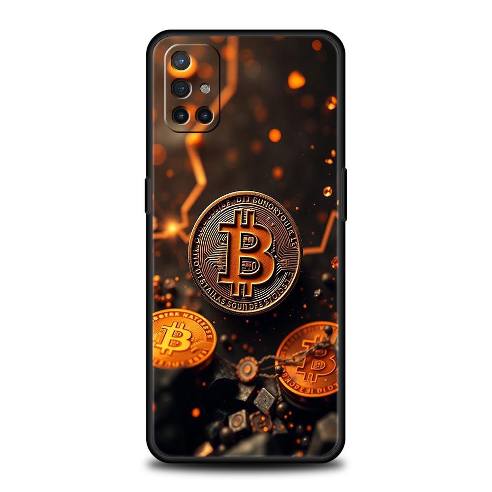 Роскошный чехол-бампер Bitcoin B для OnePlus 13 12 11 10 9 8 7T Pro 13R 12R 10R 9RT 8T Nord N200 N30 2T CE 2 3 5G Lite Мягкая крышка