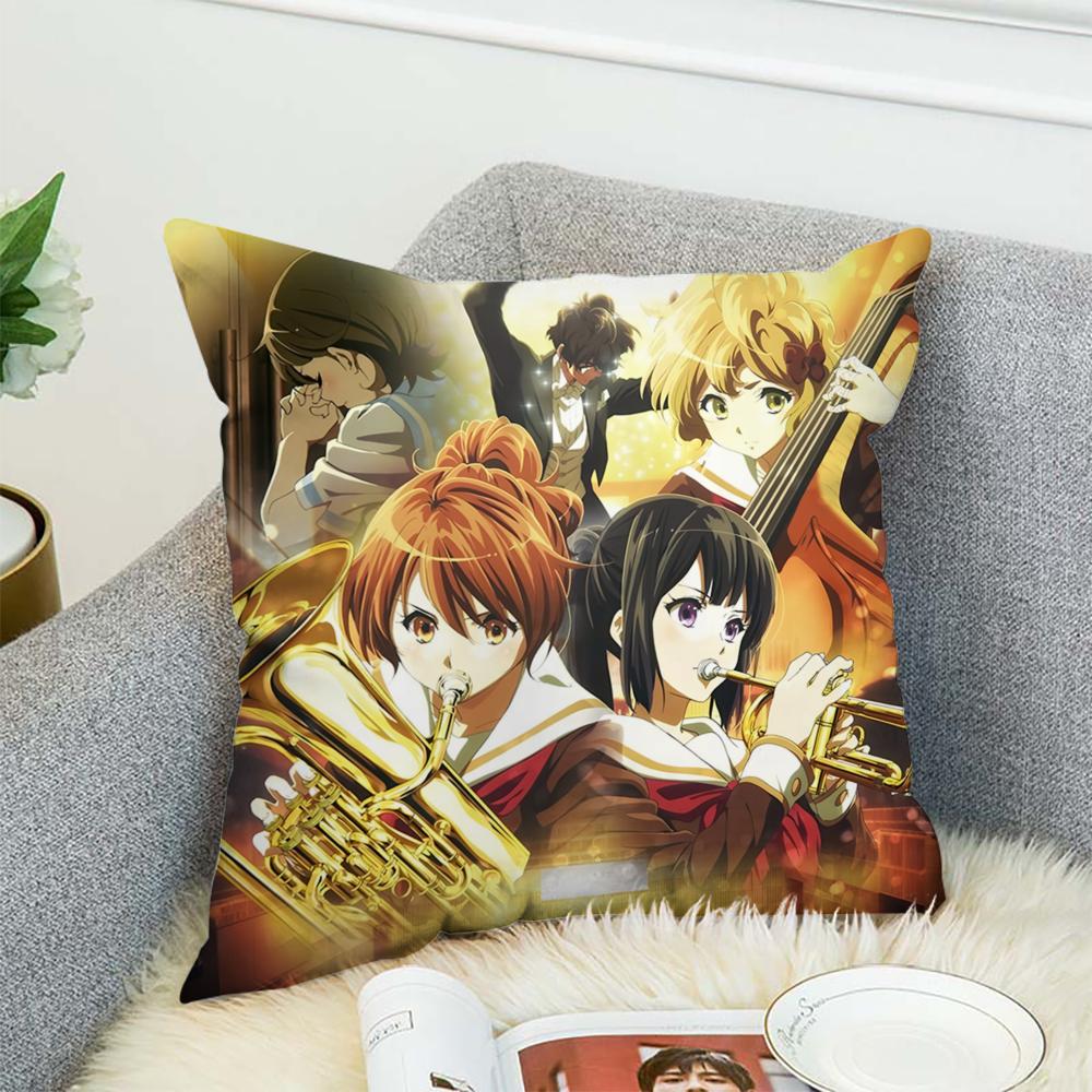 Чехол на подушку Sound Euphonium 3 для автомобиля, дивана, декоративный домашний, двусторонний принт, плюшевая квадратная декоративная подушка, чехол