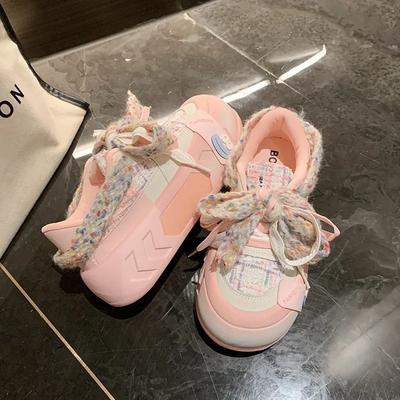 5 см Kawaii летние повседневные дышащие кроссовки для женщин на весну с толстой подошвой для скейтборда модные трендовые кроссовки для хлеба