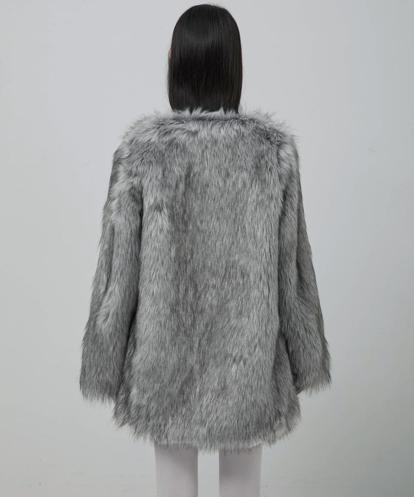 Flareup Fur Jacket (Fl-046_Gray)