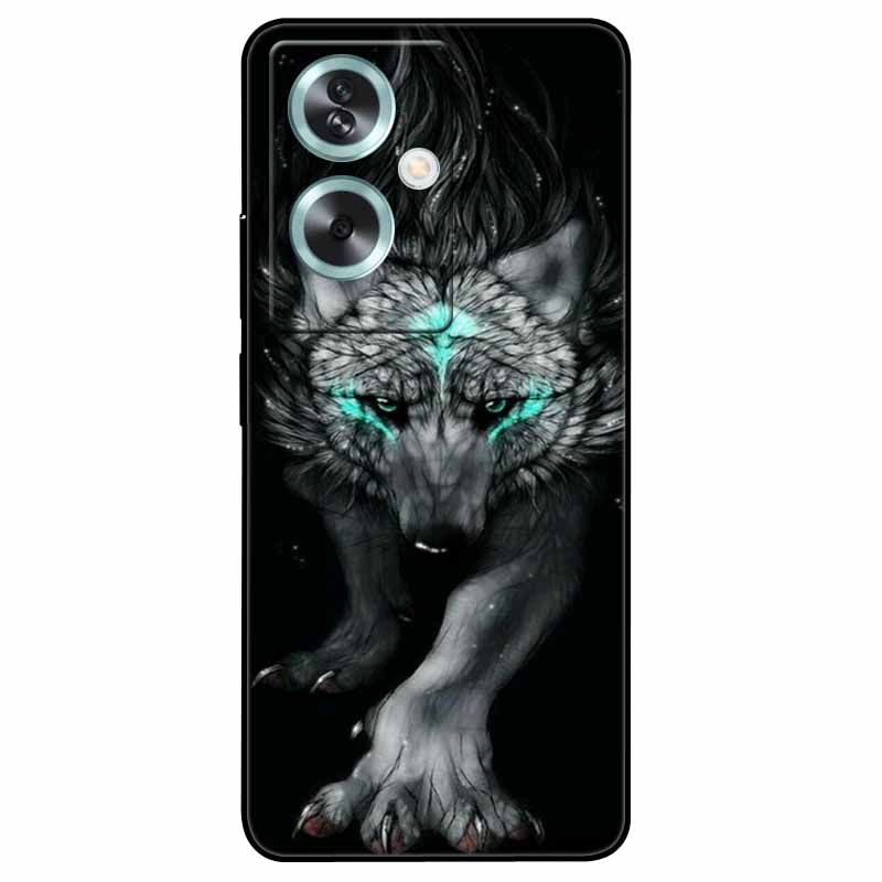 For OPPO A79 5G A 79 Case Silicone Soft Wolf Lion Cat Black Bumper Funda Coque for OPPO A79 CPH2553 OPPOA79 Cover Protective Bag