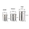 Stainless Steel Spice Pepper Shakers Chocolate Shaker Lid Sugar Bowl Cocoa Container Powder Coffee Sifter Kitchen Accessories