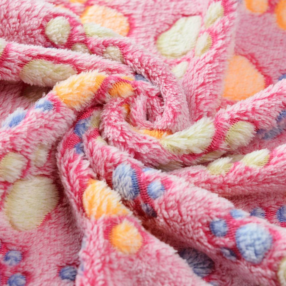 Одеяло для собак с принтом лапы для маленьких и больших собак, кошек, теплые дорожные автомобильные одеяла, домашний диван-кровать, коврик для французского бульдога, чихуахуа, матрас для домашних животных