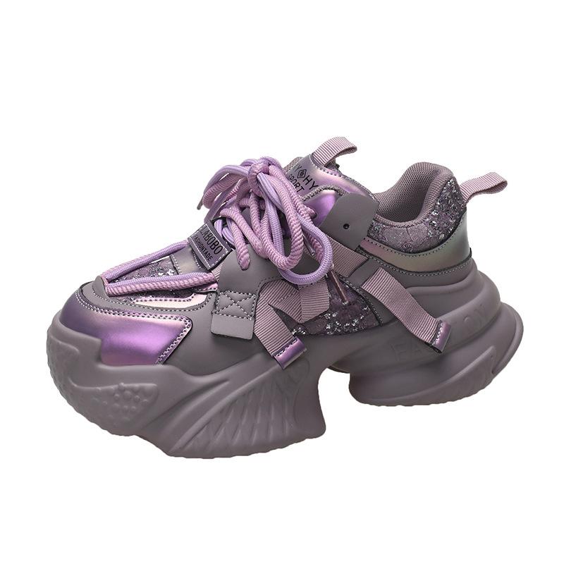 Женские осенне-зимние кроссовки на мягкой подошве в стиле «папины кроссовки», легкие, на толстой подошве, увеличивающие рост, повседневные спортивные кроссовки