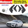 Передние и задние 4 шт. брызговики для NWE Mercedes Benz CLA W118 C118, брызговики, крылья, брызговики, автомобильные аксессуары-
