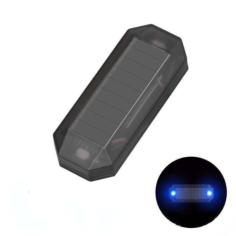 Car Solar LED Mini Warning Light Night Ride For Motorcycle Vehicle Bicycle Tail Light Anti-rear Strobe Warning Light YSL