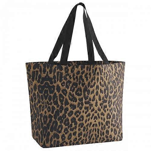 Bagbase Leopard Print Tote Bag