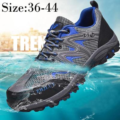 36-44Мужские/женские дышащие походные туфли с сеткой, модные износостойкие нескользящие походные кроссовки