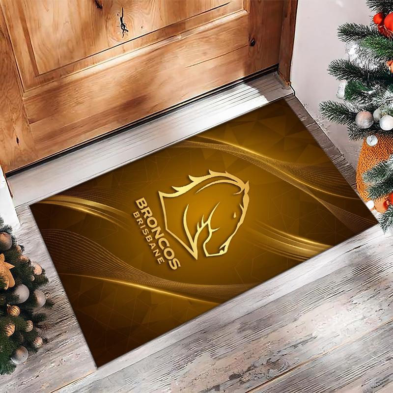 Кристальный велюровый ковер Brisbane Broncos Мягкий Анти?Нескользящий коврик для пола, удобный ковер для декора гостиной, спальни в доме
