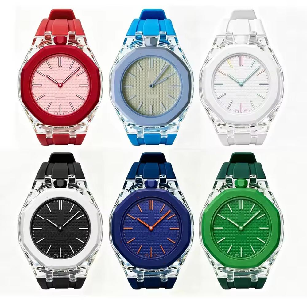 Продвинутый прозрачный чехол Glacier Силиконовый ремешок для часов Для AP x Swatch Royal Pop Карманные часы Превратить в наручные Часы Резиновый ремешок