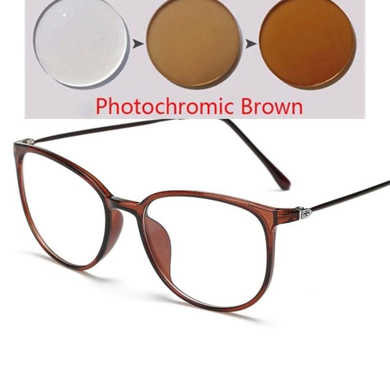 Ультралегкие Очки для Миопии из TR90 Ретро Овальная Рама для Женщин Мужчин Диоптрии от -0.5 до -6 Очки для Близоруких