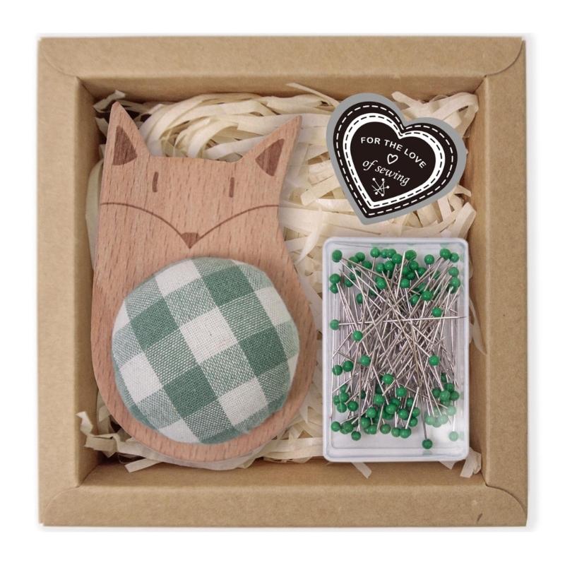 Подушечка для игольниц в форме ежика, швейный набор со 100 яркими швейными булавками для рукоделия и пошива одежды