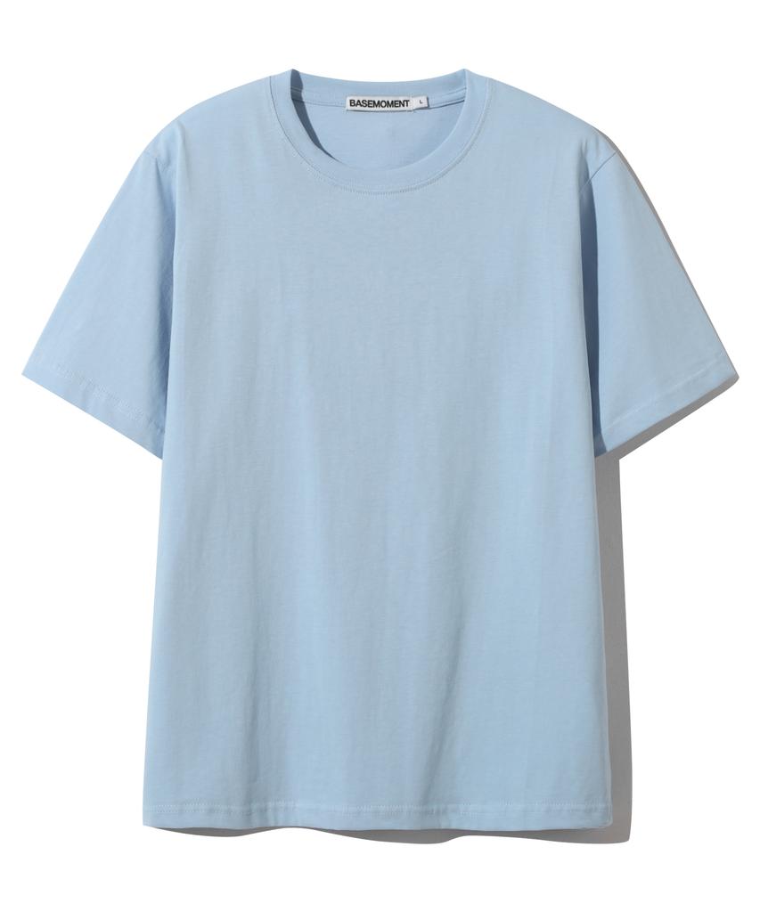 BASEMOMENT Layered Essential T-Shirt Sky Blue