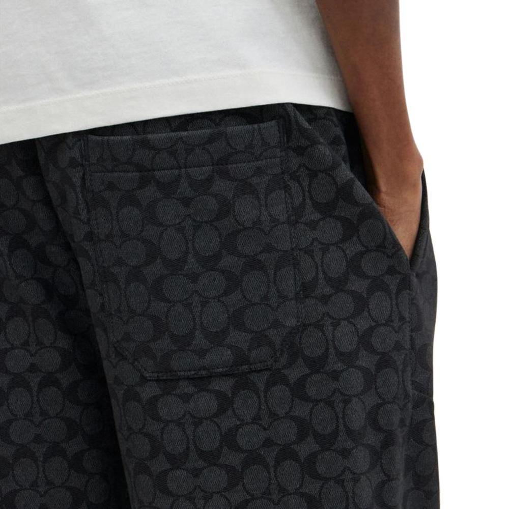 COACH SS24 Knitted Sweatpants Men's Charcoal Gray CP979-R8E