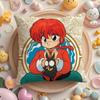 Мультяшная Наволочка R-Ranma1 2 Короткий Плюш Двусторонняя Печать Домашняя Машинная Стирка В Теплой Зимней Подушке