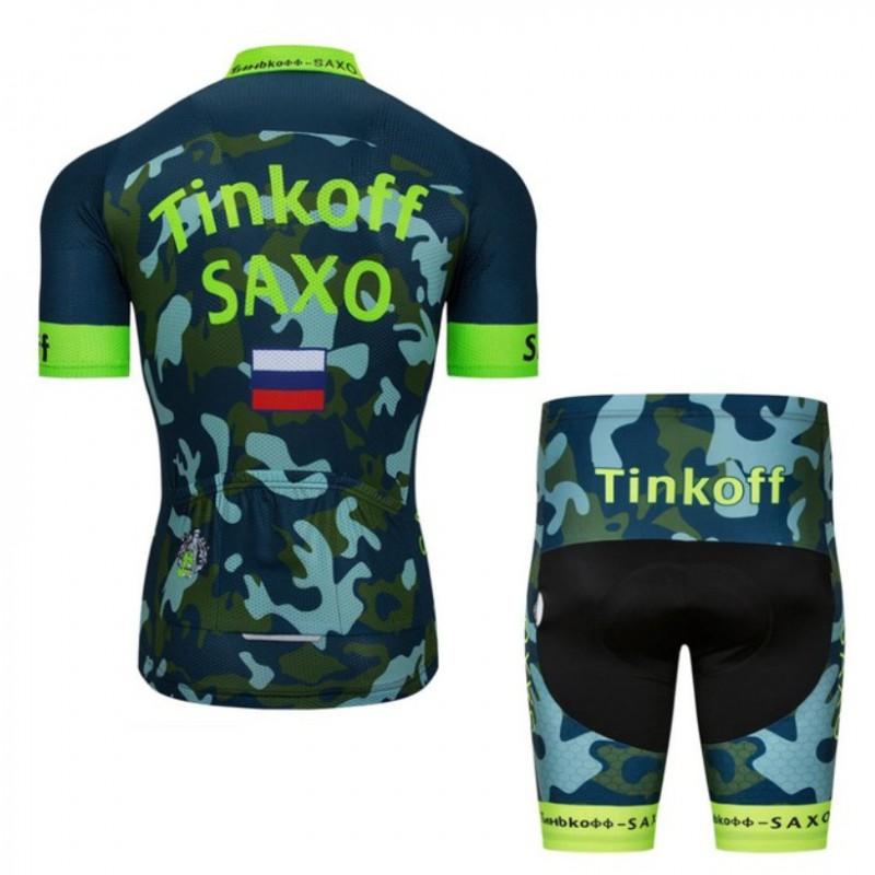 Mens Cycling Jersey Shorts Set Breathable Mesh Bike Riding Kit Mountain Road Biking